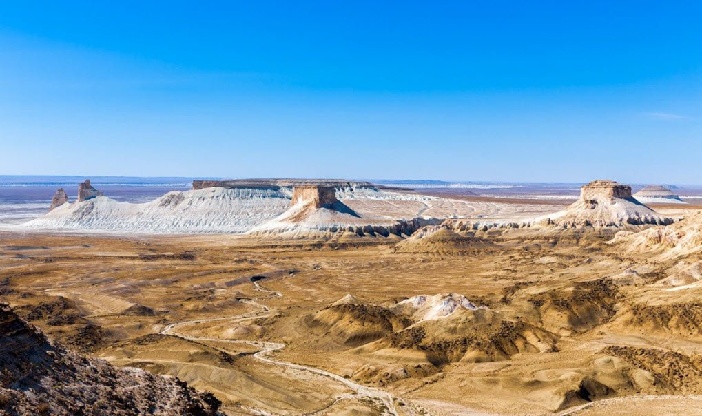 Bozzhira Canyon, Ustyurt Plateau, Mangystau, Kazakhstan